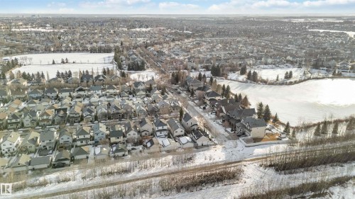Snowy aerial view with a residential view - 1706 Turvey Bend, Edmonton, AB - Outdoor With View