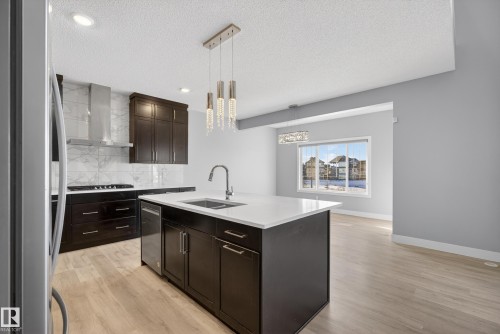 1523 Darby Bay, Edmonton, AB - Indoor Photo Showing Kitchen With Double Sink With Upgraded Kitchen
