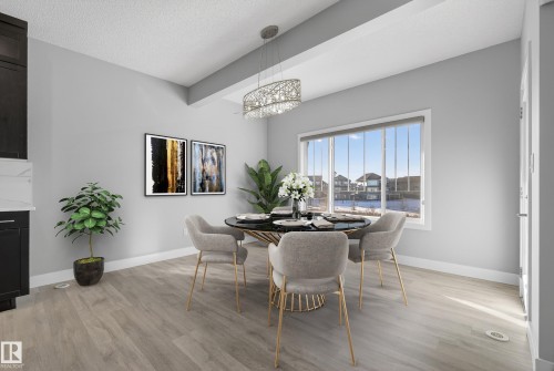*VIRTUALLY STAGED - 1523 Darby Bay, Edmonton, AB - Indoor Photo Showing Dining Room