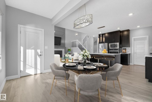 *VIRTUALLY STAGED - 1523 Darby Bay, Edmonton, AB - Indoor Photo Showing Dining Room