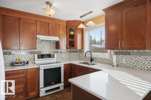 12212 95A Street, Edmonton, AB - Indoor Photo Showing Kitchen With Double Sink