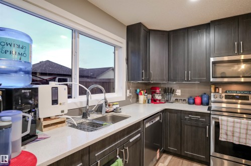 4027 3 Street Nw, Edmonton, AB - Indoor Photo Showing Kitchen With Double Sink