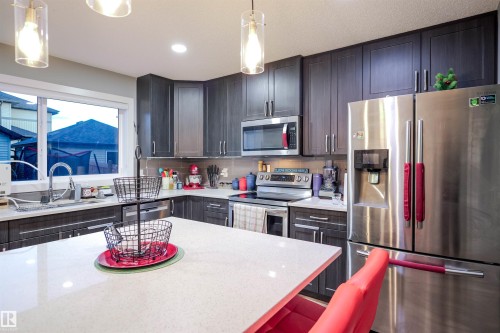 4027 3 Street Nw, Edmonton, AB - Indoor Photo Showing Kitchen With Double Sink