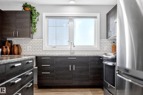 9521 109 Avenue, Edmonton, AB - Indoor Photo Showing Kitchen With Upgraded Kitchen