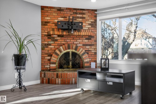 9521 109 Avenue, Edmonton, AB - Indoor With Fireplace
