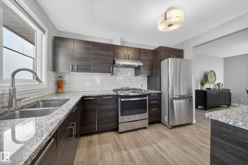 9521 109 Avenue, Edmonton, AB - Indoor Photo Showing Kitchen With Double Sink With Upgraded Kitchen