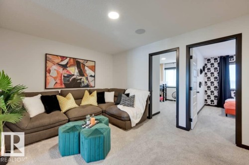 7015 52 Avenue, Beaumont, AB - Indoor Photo Showing Living Room