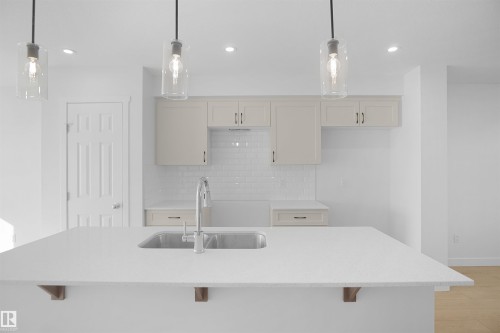 20935 16 Avenue, Edmonton, AB - Indoor Photo Showing Kitchen With Upgraded Kitchen