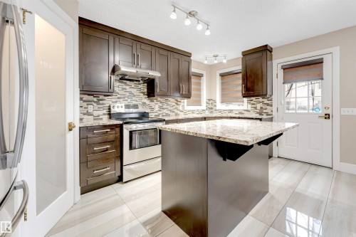 3232 27 Avenue, Edmonton, AB - Indoor Photo Showing Kitchen With Upgraded Kitchen