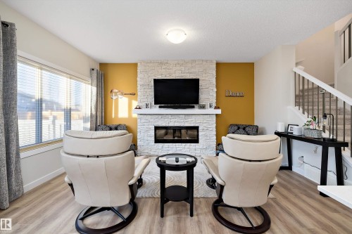 73 Garneau Gate, Spruce Grove, AB - Indoor With Fireplace