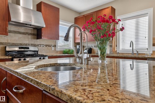 1804 Hammond Crescent, Edmonton, AB - Indoor Photo Showing Kitchen With Double Sink With Upgraded Kitchen
