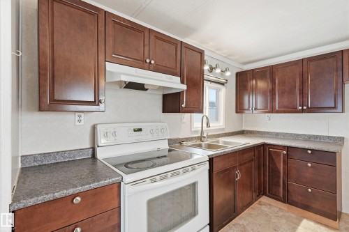 5132 50 Street, Onoway, AB - Indoor Photo Showing Kitchen With Double Sink