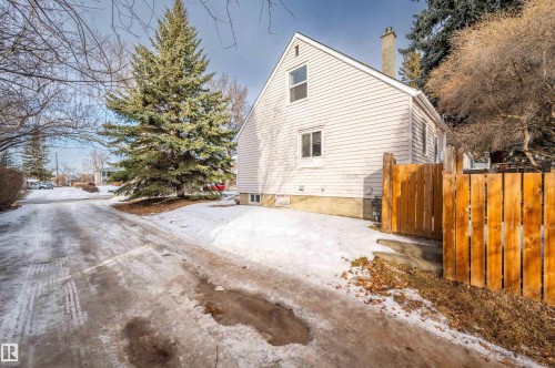 View of side of home with a chimney - 6803 112A Street, Edmonton, AB - Outdoor