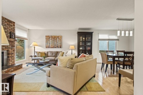 3 Wingate Place, St. Albert, AB - Indoor Photo Showing Living Room With Fireplace