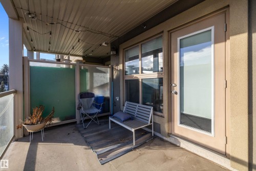 View of patio / terrace - 205 8515 99 Street, Edmonton, AB - Outdoor With Deck Patio Veranda With Exterior