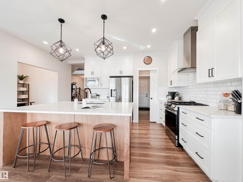 21 Riverhill Crescent, St. Albert, AB - Indoor Photo Showing Kitchen With Upgraded Kitchen