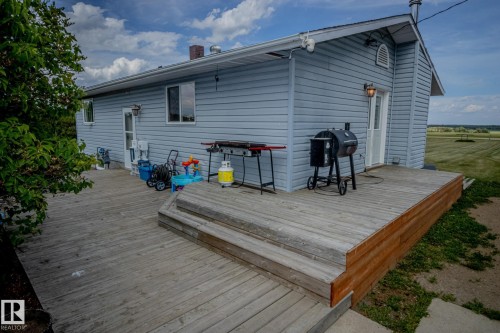 Deck featuring grilling area - 56430 Range Rd 113, Rural St. Paul County, AB - Outdoor With Deck Patio Veranda With Exterior