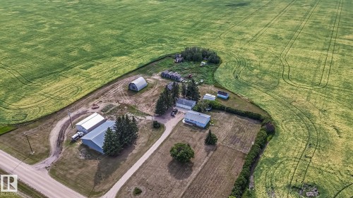Aerial view of sparsely populated area - 56430 Range Rd 113, Rural St. Paul County, AB - Outdoor With View