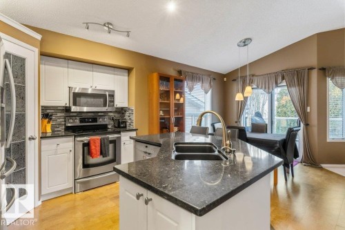 1916 Kramer Way, Edmonton, AB - Indoor Photo Showing Kitchen With Double Sink