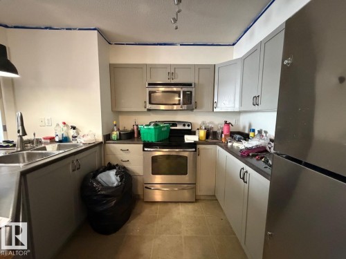 104 920 156 Street, Edmonton, AB - Indoor Photo Showing Kitchen With Double Sink