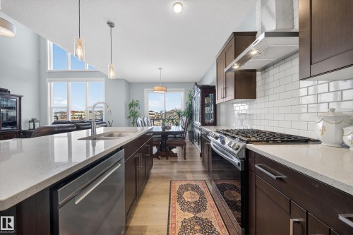 1575 Plum Circle Circle, Edmonton, AB - Indoor Photo Showing Kitchen With Double Sink With Upgraded Kitchen