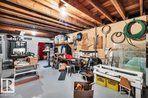 View of unfinished below grade area - 4314 52 Street, Wetaskiwin, AB - Indoor Photo Showing Basement