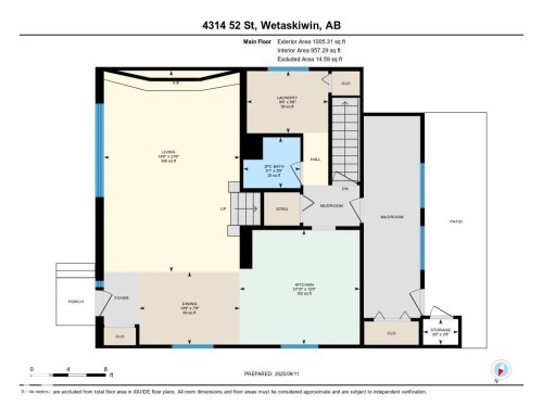 View of home floor plan - 4314 52 Street, Wetaskiwin, AB - Other