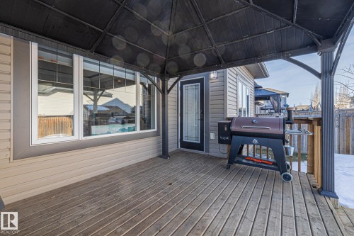 Deck featuring a grill and a gazebo - 167 Bremner Crescent, Fort Saskatchewan, AB - Outdoor With Deck Patio Veranda With Exterior