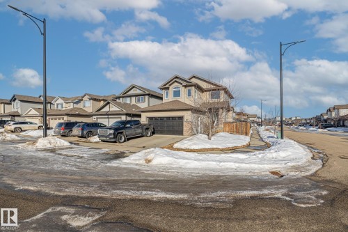 View of front of property with a residential view and concrete driveway - 167 Bremner Crescent, Fort Saskatchewan, AB - Outdoor