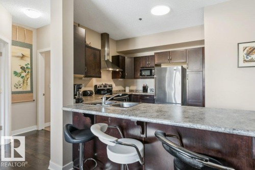 219 35 Sturgeon Road, St. Albert, AB - Indoor Photo Showing Kitchen With Stainless Steel Kitchen With Double Sink