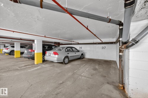 View of parking deck - 1502 10160 115 Street, Edmonton, AB - Indoor Photo Showing Garage