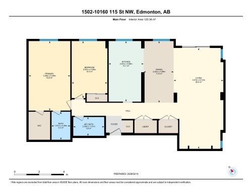 View of floor plan / room layout - 1502 10160 115 Street, Edmonton, AB - Other