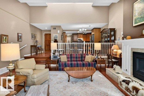 12 500 Lessard Drive, Edmonton, AB - Indoor With Fireplace