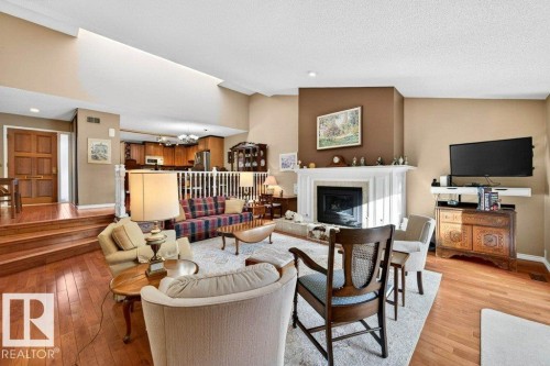 12 500 Lessard Drive, Edmonton, AB - Indoor With Fireplace