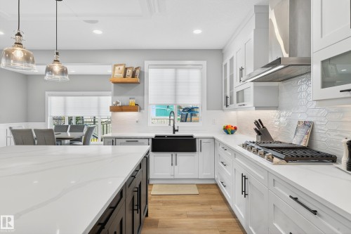 3912 Ginsburg Crescent, Edmonton, AB - Indoor Photo Showing Kitchen With Upgraded Kitchen