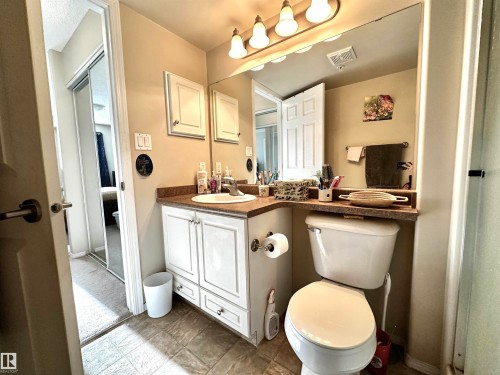 Full bathroom featuring vanity and an enclosed shower - 215 13625 34 Street, Edmonton, AB - Indoor Photo Showing Bathroom