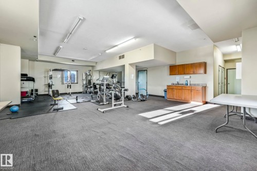 202 9707 106 Street, Edmonton, AB - Indoor Photo Showing Gym Room