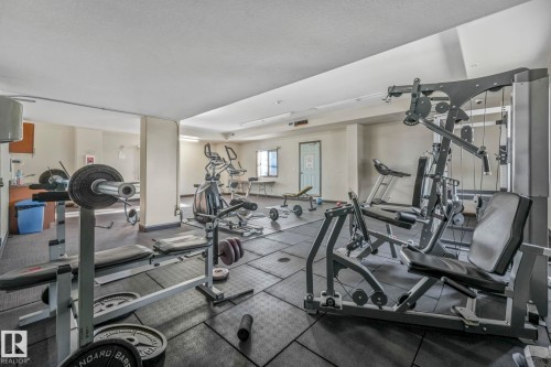 202 9707 106 Street, Edmonton, AB - Indoor Photo Showing Gym Room