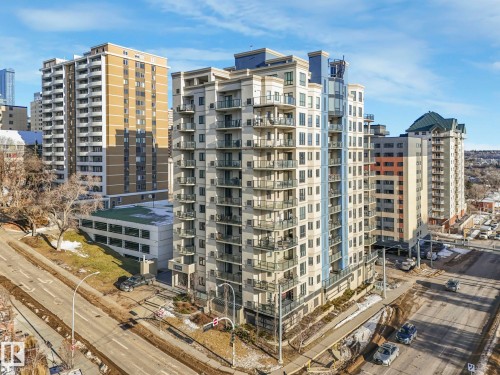 202 9707 106 Street, Edmonton, AB - Outdoor With Balcony With Facade
