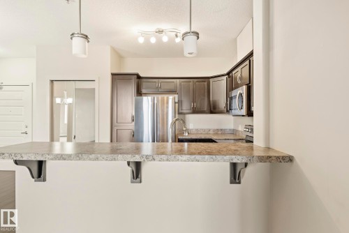 224 304 Ambleside Link, Edmonton, AB - Indoor Photo Showing Kitchen With Upgraded Kitchen