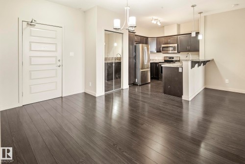 224 304 Ambleside Link, Edmonton, AB - Indoor Photo Showing Kitchen With Stainless Steel Kitchen With Upgraded Kitchen