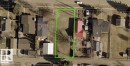 Aerial map of property and surrounding area featuring property boundaries highlighted - 4511 54 Avenue, Wetaskiwin, AB 