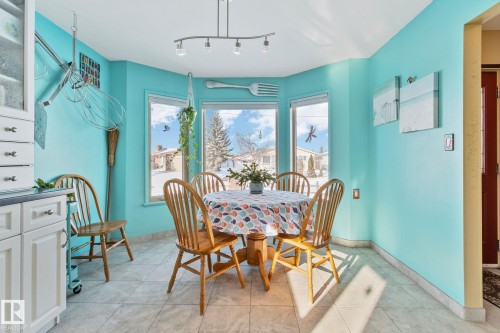 Dining area with plenty of natural light - 4231 39 Avenue, Leduc, AB - Indoor Photo Showing Dining Room