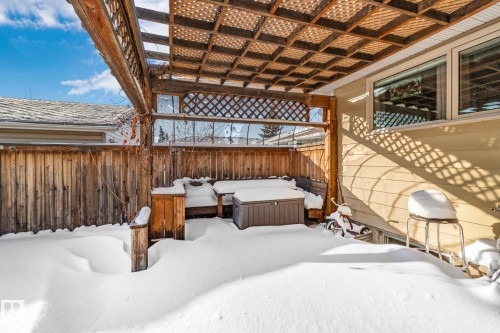 View of fenced backyard - 4231 39 Avenue, Leduc, AB - Outdoor With Exterior