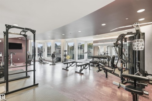2002 9720 106 Street, Edmonton, AB - Indoor Photo Showing Gym Room