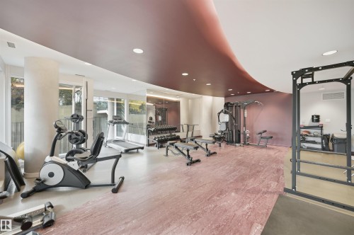 2002 9720 106 Street, Edmonton, AB - Indoor Photo Showing Gym Room