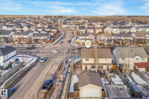 Aerial perspective of suburban area - 385 Secord Boulevard, Edmonton, AB - Outdoor With View