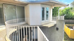 Property entrance featuring french doors - 