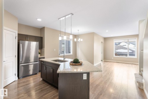 332 West Haven Drive, Leduc, AB - Indoor Photo Showing Kitchen With Double Sink With Upgraded Kitchen