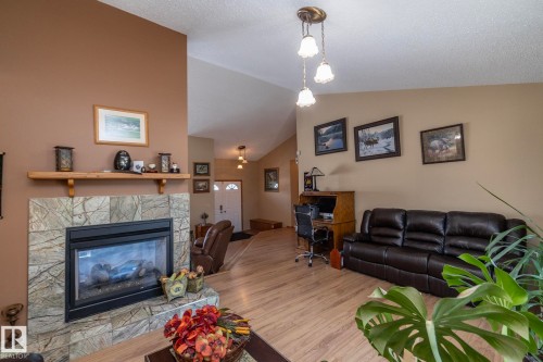 57524 Range Road 270, Rural Westlock County, AB - Indoor Photo Showing Living Room With Fireplace